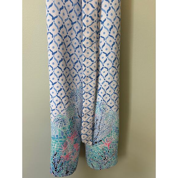 Lilly Pulitzer Tiki Wrap Romper Pants Jumpsuit Cropped - Picture 4 of 12